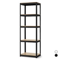 베란다수납장 아파트 다용도실정리 조립식수납장 60x40x180 5단, 상품선택:무볼트앵글60 5단 180 블랙