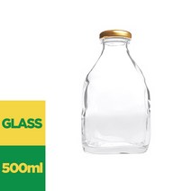 쥬스500 500ml 낱개 생과일 쥬스병 유리병, 블랙