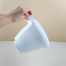 마크라메 조경 슬릿 벽 공중 걸이 디자인 거치대 플분 플랜트 선물 월 기둥 특이한 꾸미기 파이프 행거 식물 행잉 실내 정원 배수관 바구니 베란다 묶는 홈가드닝 화분 데코 화이트