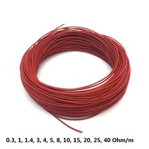 모든 크기 저전압 5V 12V 24V 36V 48V 전기 DIY 자동차 난방 시트 담요 따뜻한 와이어 불소 플라스틱 난방, 04 4 meters_01 0.3 Ohm