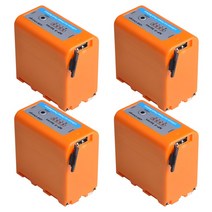 소니 USB 출력 7800mAh NP-F960 NP-F970 F950 Sony DCR-VX2100 DSR-PD150 DSR-PD170 FDR-AX1 HDR-AX2000 HDR-용, 4 배터리