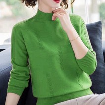PEONFLY 터틀넥 스웨터 가을 겨울 니트 풀오버 여성 캐주얼 루즈 긴 소매 솔리드 컬러 점퍼