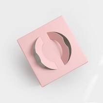 파스텔 쉬폰 케이크 상자, 화이트사각받침, 파스텔핑크상자