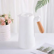 LINHYE 가정용 1L 대용량 보온주전자 냉수주전자, 화이트