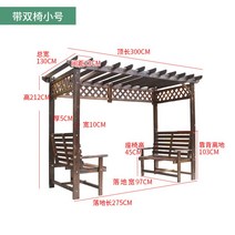 정자 테라스 인테리어 원두막 원두막 캐노피, 스몰사이즈(투의자포함)