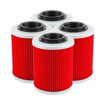 오토바이엔진 오일필터 엔진오일필터 246 Pcs Cyleto 오일 필터 CANAM Outlander MAX 330 400 L 450 500 570 650 Renegade 800 8, 4-red