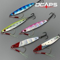 캡스 국민메탈 7g에서 40g까지 틴셀 메탈 지그헤드 하드베이트 배스 농어 삼치 부시리, 25g, 레드헤드 실버-점박이