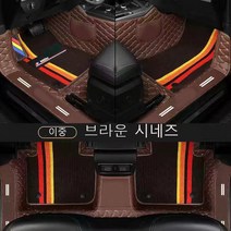명카 현대 바닥매트 5D 6D 풀커버 카매트 팰리세이드 쏘나타 베라크루즈 싼타페 더뉴싼타페 벨로스터 아반떼 투싼 에쿠스 카매트, 브라운, 싼타페12~18년