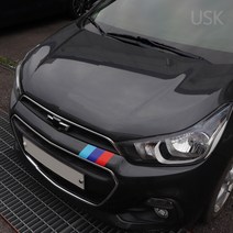 USK 쉐보레 더 넥스트 스파크 프론트 그릴 하단 3색 포인트 데칼 스티커 랩핑 필름 실외 튜닝 DIY 차량용품, G_퍼포먼스-조수석