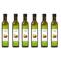 Biokontor 독일 천연 냉압착 아마씨유 500ml 6개, 1개