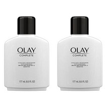 끈적이지않는수분크림 재생 리커버리크림 Olay Complete 션 All 모스처 선스크린 SPF 15 Sensitive 스킨용 페스 6.0온즈 2팩, 단일수량
