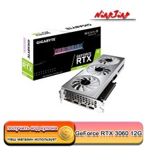 그래픽 카드 비디오 GIGABYTE GeForce RTX 3060 ISION OC 12G 15000MHz 192bit GDDR6 ATX RTX306012GB 지원 AMD 인 호환, 단일옵션
