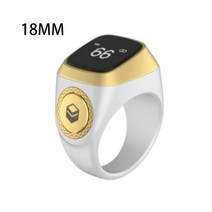 현금계수기 지폐 돈세는기계 위조지폐감별기 Iqibla-스마트 Tasbih 탈리 카운터 무슬림 Zikr 링 디지털 5, 08 18mm White