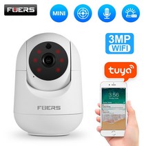 펫캠 베이비캠 가정용CCTV 홈캠 스마트폰 감시카메라, EU 플러그(한국호환), 3MP(128G 메모리 포함)