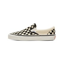 정품 반스 클래식 슬립온 98 D 애너하임 팩토리 체커보드 블랙 화이트 VN0A3JE PU11 Classic Slip On Anaheim Factory checkerboard bl