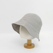 튤립코튼밴딩버킷 무지데일리 육각모자 기본 봄모자, 블랙