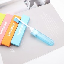 가정용 여행용 접이식 칫솔 일회용 휴대용 여행용 미니 소프트 칫솔, 그린, 2인분, 1개