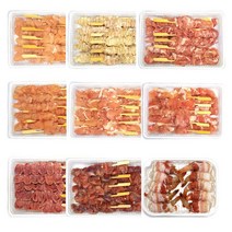손씨푸드 국내산 닭꼬치 가슴살 염통 껍질 캠핑용 닭꼬지 모음, 2. 닭껍질 꼬치 1팩, 1개