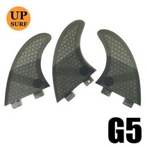 서핑보드 Upsurf 로고 더블 탭 핀 S/M/L/UK2.1 서핑 보드 허니컴 유리 섬유 Quilhas Fins, [09] G5 3pcs