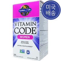 가든오브라이프 비타민코드 여성 멀티비타민 240정, 1병