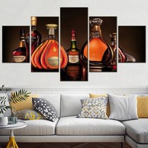 모듈러 컨테이너 협소 주택 코냑 벽 아트 캔버스 세트 그림의 간략한 역사 모듈식 집, 40x60 40x80 40x100cm, 액자로