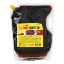 매운데리야끼소스 2kg/오뚜기-고기요리 닭꼬치 식당용