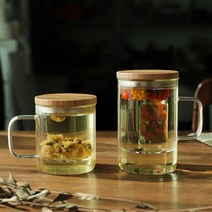 내열유리티팟 티워머 티팟 내열유리잔 거름망찻잔, 인크레마 내열 티머그 (500ml)