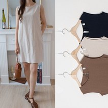 여름 민소매 린넨 일자 미니원피스 ER