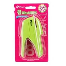 펜코리아(디오피스) 평화 침 없는 스테플러, 1개, 연두