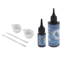 GHSHOP 50/100g UV 수지 하드 타입 접착제 에폭시 혼합 컵 도구 DIY 쥬얼리 만들기위한, 실리콘, 클리어