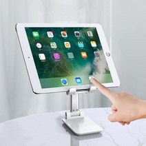 휴대폰 거치대 방송용 인강 독서실 영상 드라마 영화 탁상용 감상, 색상_핑크
