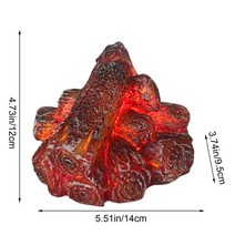 불멍무드등 벽난로 숯불 불꽃 랜턴 램프 시뮬레이션 벽난로 led 불꽃 램프 불꽃 효과 전구 aa 배터리 안뜰 거실 장식, 빨간색
