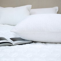 바우와우룸 무지 시어서커 여름 누빔 베개커버