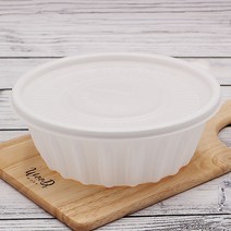 면용기 195파이(소) 흰색 300개 칼국수 냉면포장용기, 195파이(소) 흰색 300개_뚜껑포함