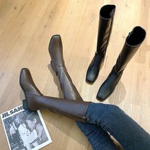 4cm 옆지퍼 여성부츠 롱부츠 가을부츠 신발 LJ0497