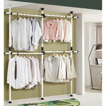 옷걸이 대형 옷장 파이프 거치대 행거 드레스행거 수납장행거 행거옷장 원룸가구 드레스룸행거 의류행거, 색상혼합