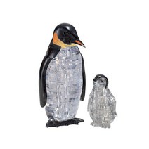 퍼즐피플 3D 크리스탈 입체퍼즐모형 시리즈, 동물, 3D크리스탈 팽귄 가족, 3D크리스탈 팽귄 가족, 43p
