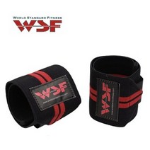 WSF 더블 레드 라인 리스트랩 손목 보호대, 4개