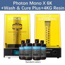 ANYCUBIC 포톤 모노 X 6K LCD 3D 프린터 9.25 인치 대형 스크린 인쇄 5.9L 볼륨 UV 수지 SLA, 03 add WSX 4L