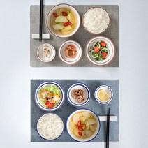 [북유럽그릇디자인] 모던화이트 고온소성 도자기 접시 그릇 식기 홈세트, 14P 2인구성 세트