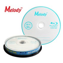 [멜로디]공블루레이 6배속 50GB BDR DL 10P CAKE