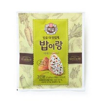CJ백설 밥이랑야채 27g/, 밥이랑(야채)27g