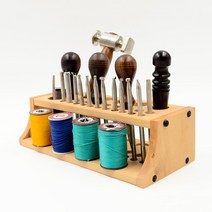 가죽 공예 도구 보관함 DIY 우드 거치대 공구 렉, 수납랙