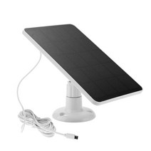 태양 전지판 열 광 발전 자가 패널 집열판 캠핑용10W 태양 전지 충전기 5V USB 휴대용 단결정 패널 소형, 01 White