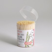 롯데 편한생활 양면 대나무 이쑤시개 560P+560P 원통형 가정용 업소용 요지 하나씩 꺼내쓰는 이쑤시개 얇은 일회용 이쑤시게, 560P(1통)+560P(1통)