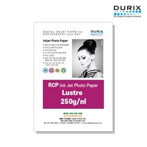 두릭스 러스터 250g A4 A3 DURIX Lustre 250g 인화지 사진인화지 포토용지 사진용지 반광택, A3 25매