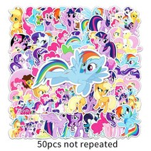 캐리어스티커 여행가방꾸미기 50pcs 로즈 유니콘 스티커 낙서 안경 컵 방수 스케이트 보드 여행 연필 케이, 01 50pcs