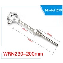 온도계측기 K타입 온도 센서 WRN-130 / 230 프로브 송신기 기갑 스테인레스 스틸 방폭 백금 RTD 열전대, 한개옵션1, 05 WRN230-200mm