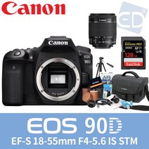 캐논정품 EOS 90D BODY+128G+가방 등 14종풀패키지 패키지 / ED, 03.캐논 EOS-90D+18-55+128G 패키지