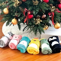 블레슈 극세사 무릎담요 6종 - 성탄절단체선물 겨울성경학교선물 새학기단체선물 달란트선물, 곰(핑크)